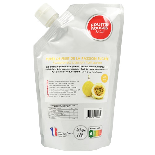 Fruits Rouge Passion Fruit Puree Sugar Free - 1kg